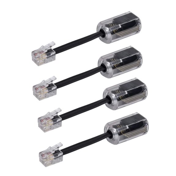 Desenredador de cables de teléfono YIENFBEV, rotación de 360°, paquete de 4