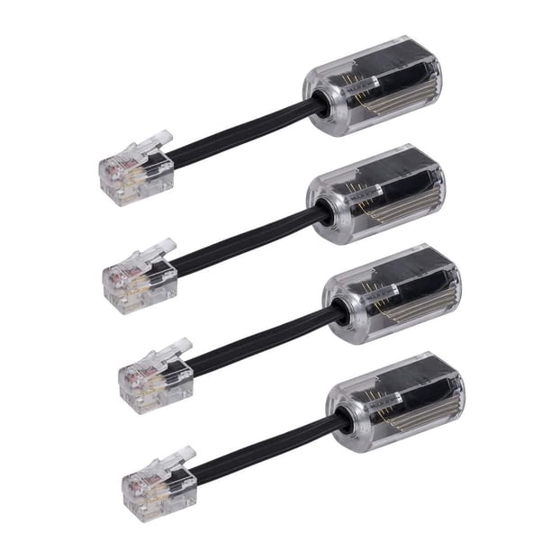 Desenredador de cables de teléfono YIENFBEV, rotación de 360°, paquete de 4