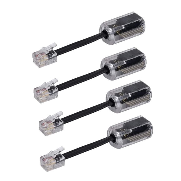 Desenredador de cables de teléfono YIENFBEV, rotación de 360°, paquete de 4