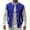 Blue, variant on Bcfgryg Men's Spring And Autumn Vest Coat Standing Collar Sleeveless Button Jacket Vest Mens Waterproof Jacket Blue L