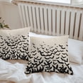 thumbnail image 4 of Outdoor Waterproof Pillow Covers Halloween Black Bat Decorative Throw Pillow Protectors,Seamless Bats on Linen Pillowcase Cushion Cases for Patio Sofa Garden Couch,18x18in,Pack of 2, 4 of 9