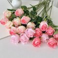 thumbnail image 4 of bestolf Artificial Rose Flower, Long Stem Fake Silk Roses for DIY Bridal Bouquet, Wedding Party Centerpiece, Home Table Decor (Dark Pink), 4 of 8