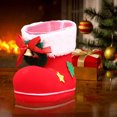 thumbnail image 4 of Mini botas rojas navideñas, decoración de zapatos dulces, suministros de decoración del hogar, 4 of 6