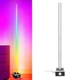 thumbnail image 3 of Suodoka LED Corner Floor Lamp – Dimmable RGB, 16M Colors, Bluetooth & Remote Control, Music Sync, Energy‑Saving, Modern Living Room & Gaming Room Accent, 3 of 7
