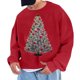 thumbnail image 1 of Sudadera sin capucha para hombre, cuello redondo, deportiva, con estampado de árbol de Navidad, sudadera con capucha, jersey de manga larga, blusa de poliéster para hombre, 1 of 4