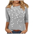 thumbnail image 2 of PNTUTB Women's Fashion Round-Neck Short Sleeved Printed Pullover Dress, 2 of 6