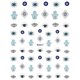 thumbnail image 3 of Evil Eye Nail Art Stickers Decals 4 Sheets Self-Adhesive Turkish Blue Eye Hand Eye of Fatima, 3 of 5