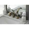 thumbnail image 2 of Kingston Brass KS4983CKL Kaiser Widespread Bathroom Faucet with Brass Pop-Up, Antique Brass, 2 of 8