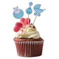 thumbnail image 4 of 18pcs Lovely It' or Boy Baby Carriage Bib Rattle Cake Topper Photo ', 4 of 8