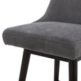 thumbnail image 6 of CHITA 26 inch Swivel Upholstered Fabric Barstool, Dark Gray, 6 of 8