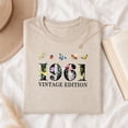 thumbnail image 4 of Jollimate 1961 Vintage Edition Shirt, Women Floral Graphic T-Shirt, Cute Botanical Wildflower Tee, 4 of 6