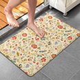 thumbnail image 4 of Pioneer Flower Floral Print Pattern Bathroom Rugs Mat, Non Slip Microfiber Bathroom Rug with Rubber Backing, Soft Mats for Bathroom Floor Tub Shower, 20"x32", 4 of 5