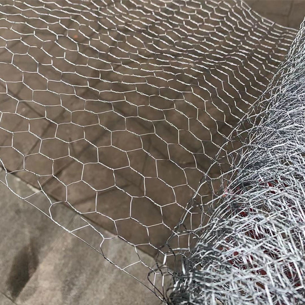 MLINS  Hexagonal Net Garden Holes Mesh Netting Chicken Wire Silver