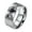 Silver, variant on PAMTIER Men's Stainless Steel 9mm Hip Hop Bear Totem Wedding Band Engagement Ring Polar Bear Fly Bird Forest Pattern High Polished Black Size 10