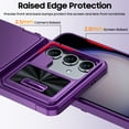 thumbnail image 5 of oupeigar For Samsung Galaxy S23+ Plus Case with RFID Cards Holder, Sliding Camera Cover, Kickstand, Shockproof Protection - Purple, 5 of 10