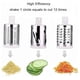 thumbnail image 4 of 3 In 1 Multifunctional Vegetable Cutter Slicers Hand Roller Type Drum Vegetable Cutter With 3 Blades Removable Easy To Clean, 4 of 9