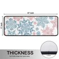 thumbnail image 5 of Kitchen Rugs Sets Of 2,Blue and Pink Christmas Snowflake Pattern Anti Fatigue Kitchen Mat Rugs Non Slip Washable,Decorative Kitchen Floor Mats for Kitchen,Sink,Laundry,17"x47"+17"x47", 5 of 5