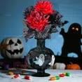 thumbnail image 5 of PULLIMORE 4Pcs Artificial Dahlia Silk Flowers - Gothic for Halloween Home Decor(Black), 5 of 7