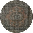 thumbnail image 1 of Ahgly Company Machine Washable Indoor Round Traditional Mocha Brown Area Rugs, 3' Round, 1 of 7