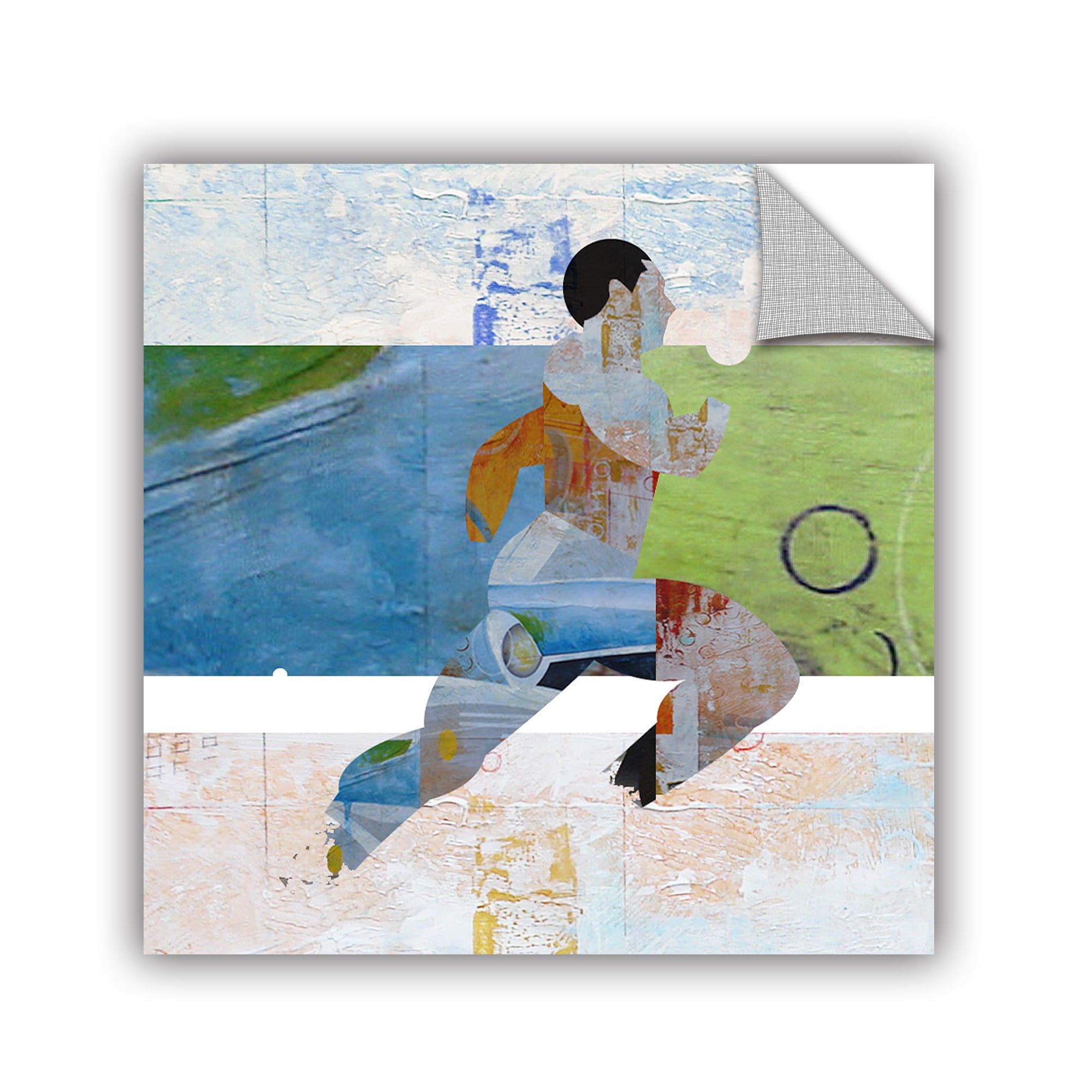 ArtAppealz Greg Simanson "Runner" Removable Wall Art