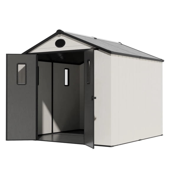 8ft×8ft Outdoor Spacious Resin Storage Shed