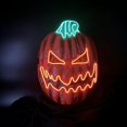 thumbnail image 1 of Máscara brillante LED aterradora con cabeza de calabaza de bola de fiesta de Pascua de Halloween, 1 of 4