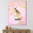 thumbnail image 2 of Designart ' Beautiful Bright Birds Sitting On Branch ' Traditional Canvas Wall Art Print, 2 of 4