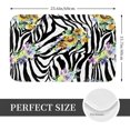 thumbnail image 2 of Front Door Mat Zebra Skin Flower Bedroom Entryway Rug Non-Slip Washable Indoor Carpet Doormat Decorative Low Profile Area Rug for Home Living Room Bedroom Laundry Floor Decor, 24 x 16 Inch, 2 of 7