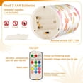 thumbnail image 5 of Yayeee Flameless Candles with Remote Flickering Battery Operated Multi Color Changing, White Floral Orange, 5 of 7