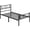 Black, variant on SSyao 13 inch White Classic Metal Bed Frame with Headboard Mattress Foundation/Platform Bed/Slatted Bed Base,Full Size