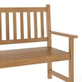 thumbnail image 6 of Flash Furniture Adele Commercial Grade Indoor/Outdoor Patio Acacia Wood Bench Brown (LTS0525BR), 6 of 10