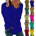 thumbnail image 7 of Crewneck Sweatshirts Women Plain,Women's Casual Crew Neck Sweatshirt Loose Soft Long Sleeve Pullover Tops,Womens Sweatshirts Solid Color, 7 of 7