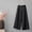 Black 1, variant on Flowy Pants Loose Flowy Pants Pull On Elastic Cotton Linen Pants Cropped Lounge Trousers Gauchos for Women Wide Leg Crop Pants Elastic Waist Cropped Trouser Paper Bag Pants Black M-4XL