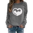 thumbnail image 1 of Gibobby Sudadera oversize mujer Sudaderas de moda de gran tamaño para mujer con cuello alto de manga larga trajes de otoño 2023(Gris,XL), 1 of 5