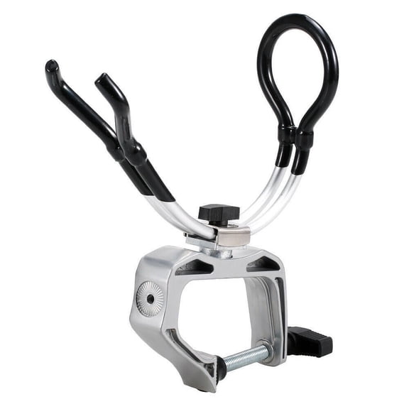 Baguer 360 Degree Rotatable Clam On Mounting Fishing Rod Pole Stand Bracket for Marine