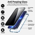 thumbnail image 5 of Privacy Anti Spy Magnetic 360 Protective Case For Iphone 15 Pro Max 14 13 12 11, 5 of 5