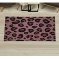 thumbnail image 1 of Animal Decorative Rug, Leopard Animal Skin Pattern in Abstract Style Wild Safari Jungle Theme, Quality Carpet for Bedroom Dorm and Living Room, 6 Sizes, Dried Rose, by Ambesonne, 1 of 1