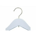 thumbnail image 2 of NAHANCO Wooden Bridal Reinforced Shirt Hanger, 17" - Low Gloss White /25 Count., 2 of 4