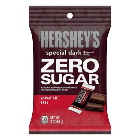 UPC 034000270217 product image for Hershey s Special Dark Zero Sugar Chocolate Candy  Bag 3 oz | upcitemdb.com