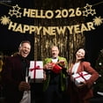 thumbnail image 6 of KatchOn, Glitter Gold Happy New Year Banner 2026-10 Feet, No DIY | Hello 2026 Banners for Happy New Year Decorations 2026 | New Years Banner, New Years Eve Party Supplies 2026 | NYE Decorations 2026, 6 of 6