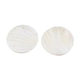 thumbnail image 4 of Natural Freshwater Shell Pendants Flat Round Seashell Color 49-50x1.5-5.5mm Hole: 1.8mm, 4 of 4
