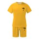 thumbnail image 3 of Conjunto de Sudadores de Hombres Impresión Casual Deportes de Manga Corta Cuello Redondo, Traje de Deporte de 2 Piezas con Pantalones de Corredores de Cintura Elástica, 3 of 4