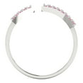 thumbnail image 4 of Statement Engagement Ring for Women - 0.2475ct Simulated Pink Diamond in 14K White Gold Promise Ring, 4 of 6