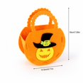 thumbnail image 4 of Halloween Candy Bag, Trick or Treat, Halloween Pumpkin Ghost Felt Tote Bag, 3D Halloween Party Favor Holder, Creative Holiday Gift Bag with Handle for Seasonal Decoration Display, 4 of 4