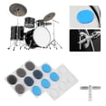 thumbnail image 4 of Drum Damper Gel Pads Multicolor Transparent Silicone Drums Silencer Set with Key, 4 of 8