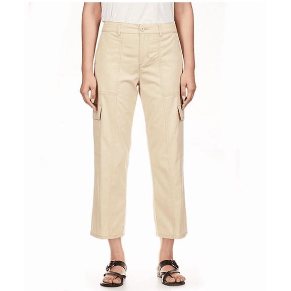 Social Standard by Sanctuary Women's Portside Cargo Crop Pant Natural Large