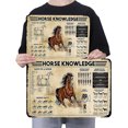 thumbnail image 2 of Chapa Caballo Metal Vintage Pintura Hierro Rectangular Barra Pared 40x30cm, 2 of 9
