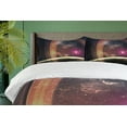 thumbnail image 4 of Ambesonne Galaxy Duvet Cover Sets, Nabula Dust with Stars, 2-King, Dark Grey Magenta, 4 of 7