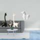 thumbnail image 2 of Estatua de ciervo alce, estatua de jirafa de cerámica, estatua de caballo, escultura de caballo, figura decorativa de animal minimalista moderna con a, 2 of 8