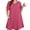 G1-Purple Red, variant on SHOWMALL Nightgowns for Plus Women Soft Short Sleeve Pajama Dress with Pockets for Sleep NightPurple Red 3X